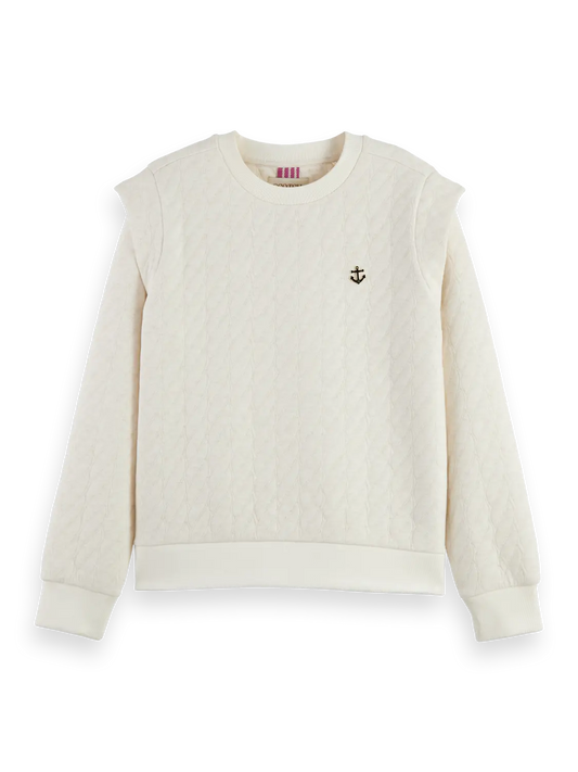 BONDED ROPE PATTERN SWEATSHIRT Scotch & Soda