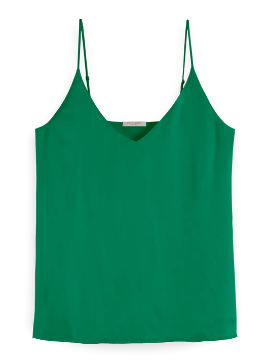 JERSEY TANK WITH WOVEN FRONT Scotch & Soda