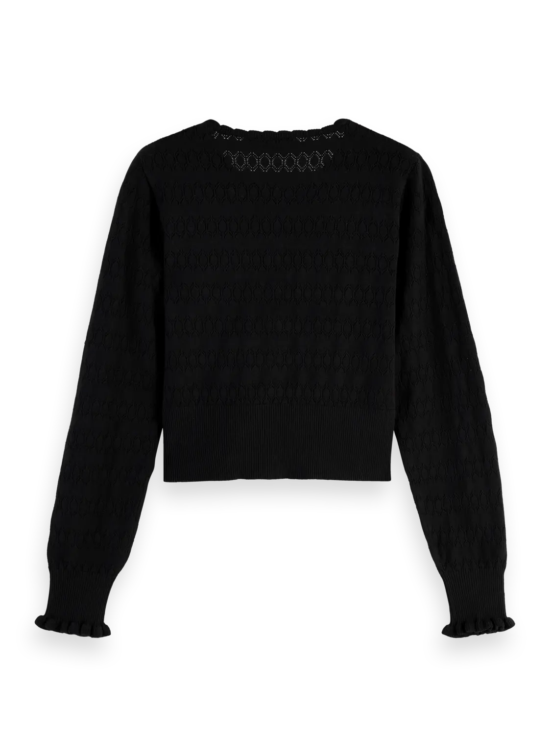 Pointelle stitch crew neck car Scotch & Soda