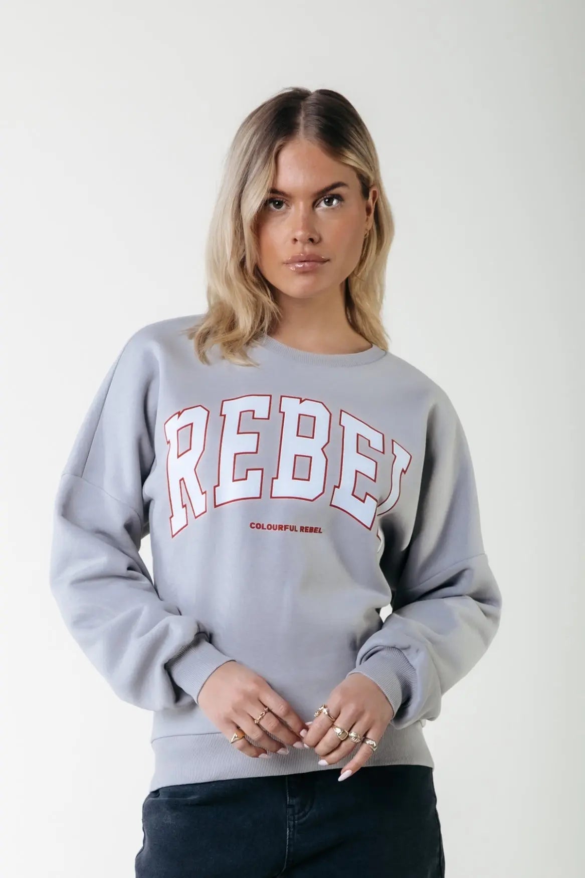 Rebel Dropped Shoulder Sweat Colourful Rebel