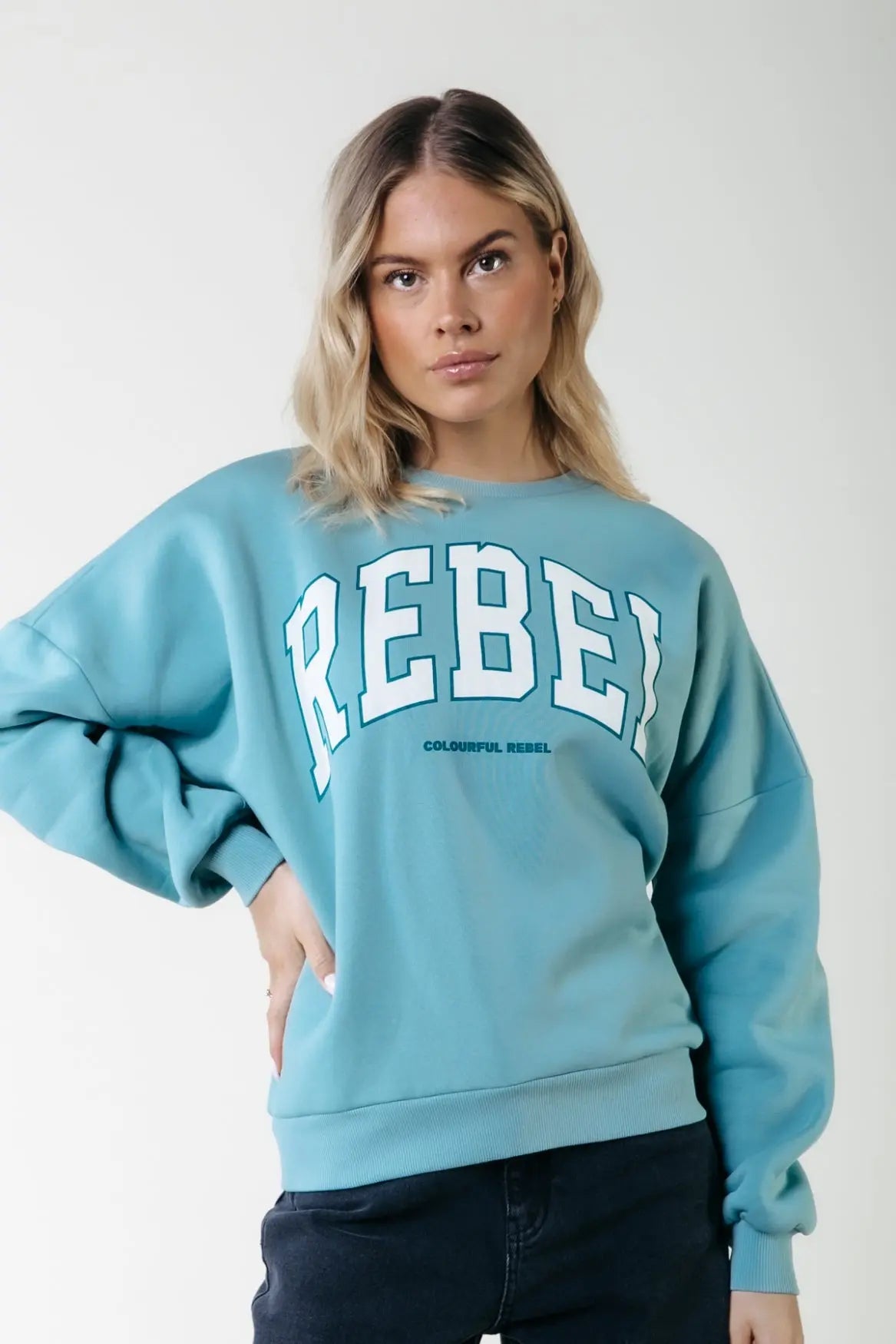 Rebel Dropped Shoulder Sweat Colourful Rebel