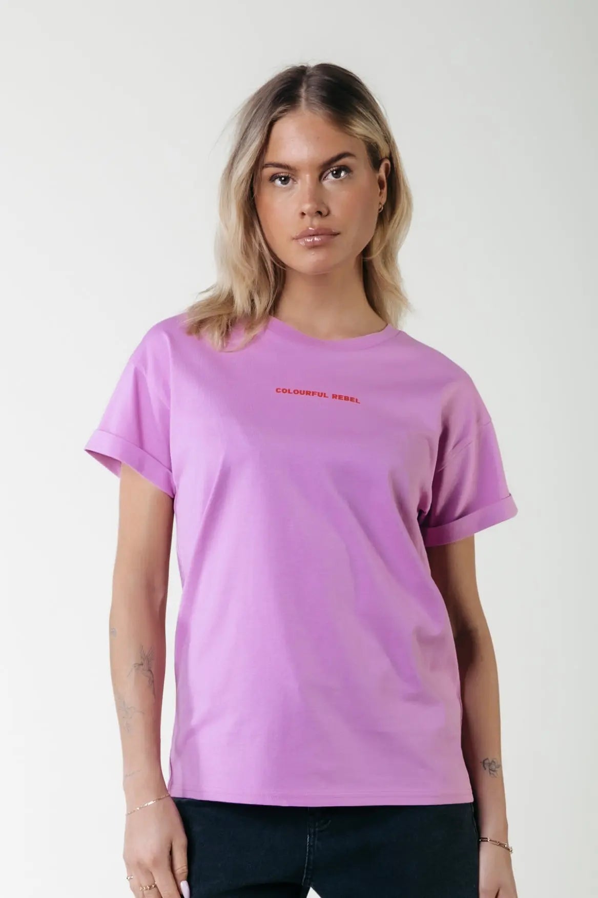 Uni Logo Boxy Tee Colourful Rebel