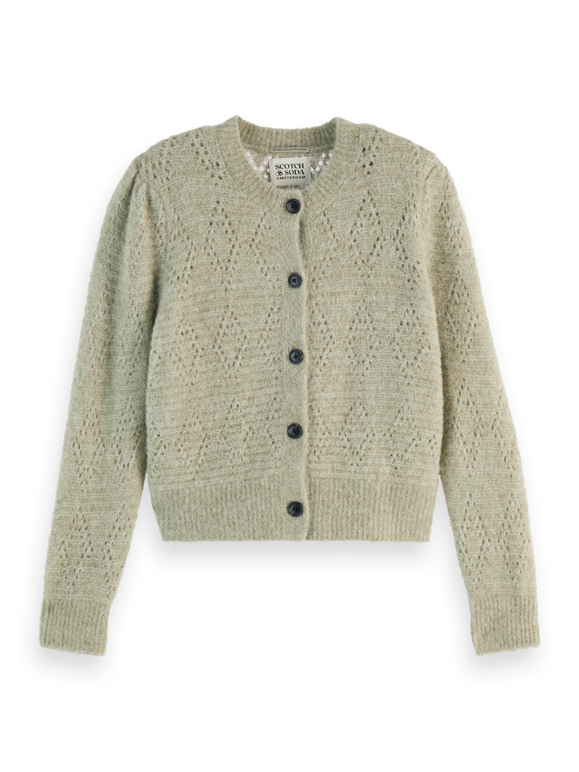 BOUCL CREW NECK CARDIGAN Scotch & Soda