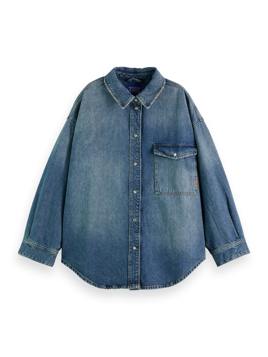 VINTAGE WASHED DENIM OVERSHIRT Scotch & Soda