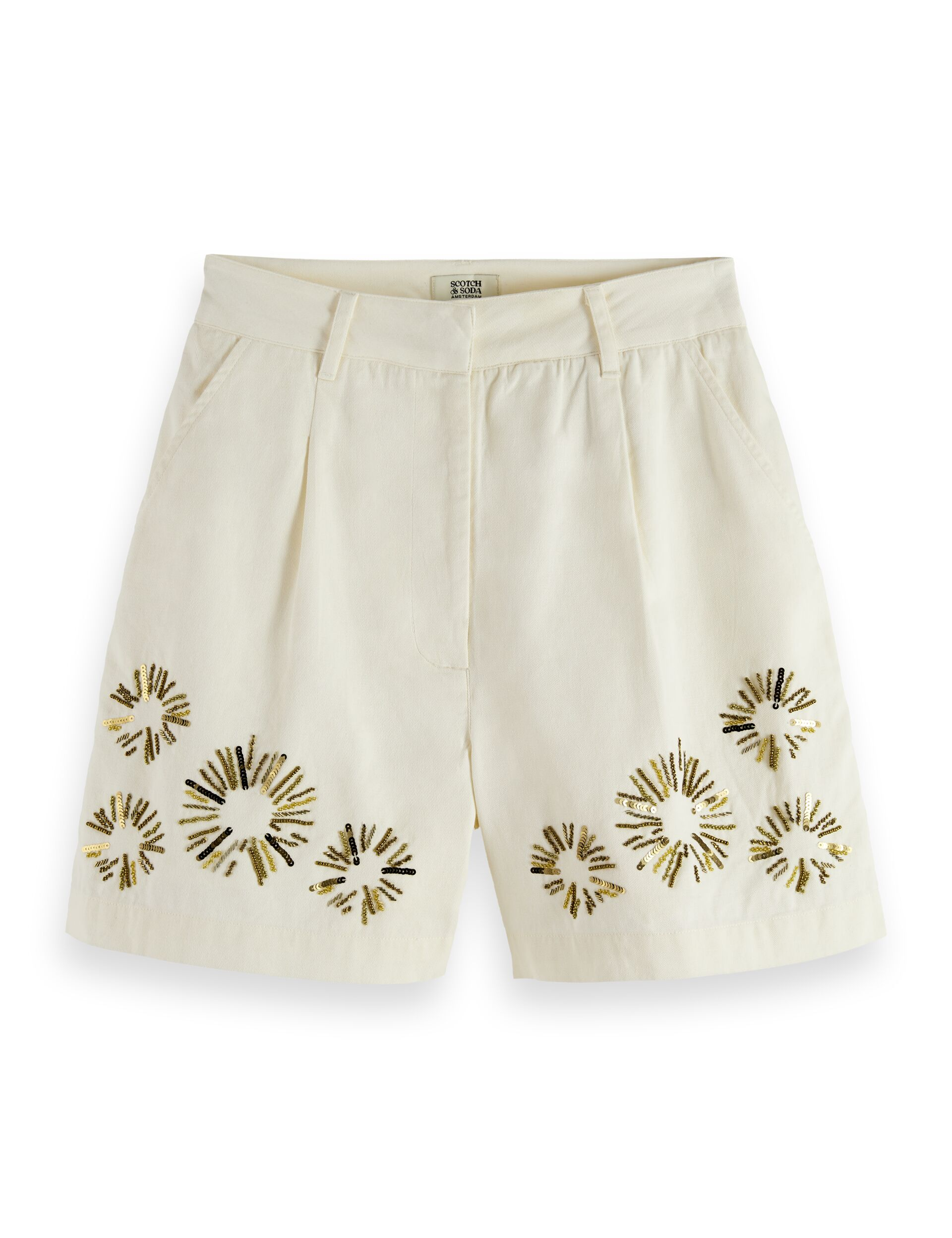 Embellished high rise  shorts Scotch & Soda