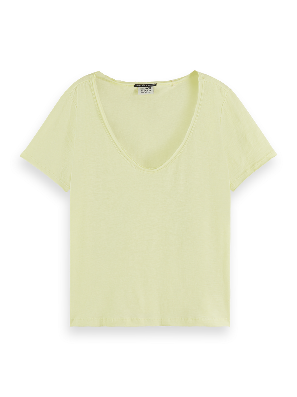 V-NECK SLUB REGULAR FIT T-SHIR Scotch & Soda